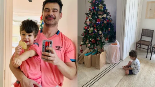 Filho do artista adivinhou o presente antes do Natal