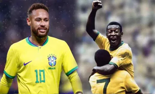 Os dois tem 77 gols pela Seleção