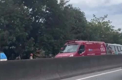 Trânsito chegou a ser bloqueado para socorro à vítima