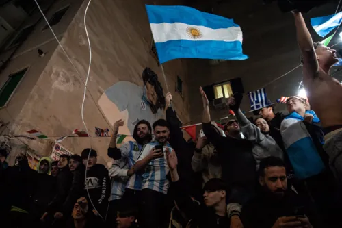 Argentinos celebram vitória