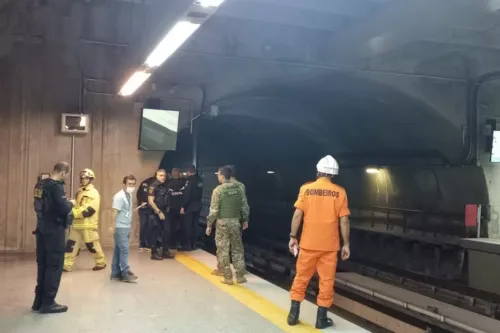 De acordo com a PM, os trens estão percorrendo somente até a Estação Asa Sul