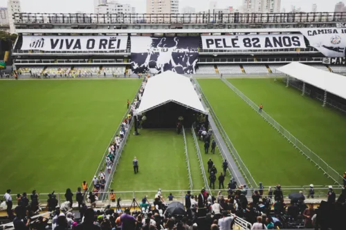 Velório de Pelé, na Vila Belmiro