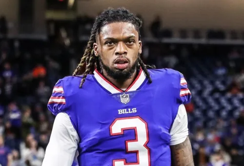 Damar Hamlin atua pelo Buffalo Bills na NFL