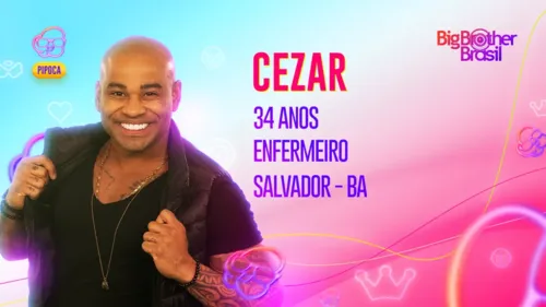 Cezar tem 34 anos