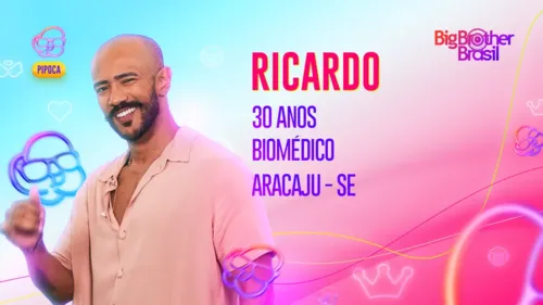 Ricardo foi o quinto participante anunciado