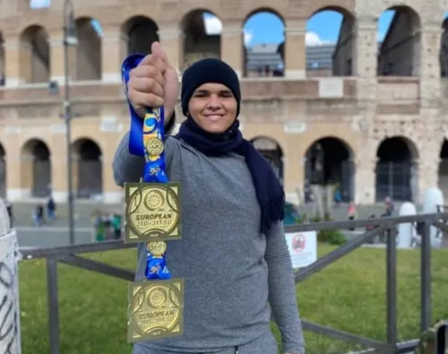 O jovem conquistou o Mundial em Roma, na Itália