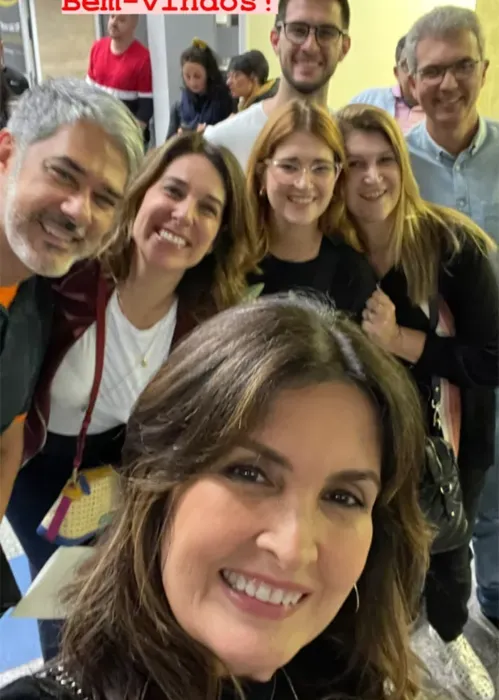 Fátima Bernardes, William Bonner e familiares