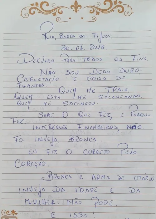 Wilson fala sobre inveja contra ele