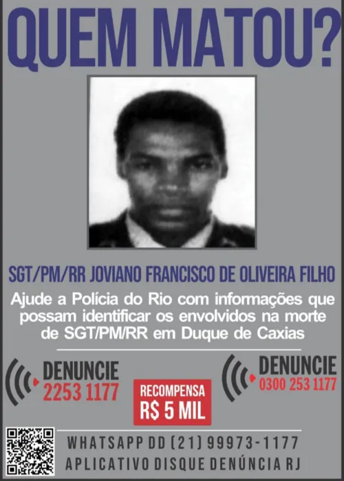 Joviano Francisco de Oliveira Filho, de 72 anos, foi morto a tiros no momento em que tentava impedir um assalto em Duque de Caxias