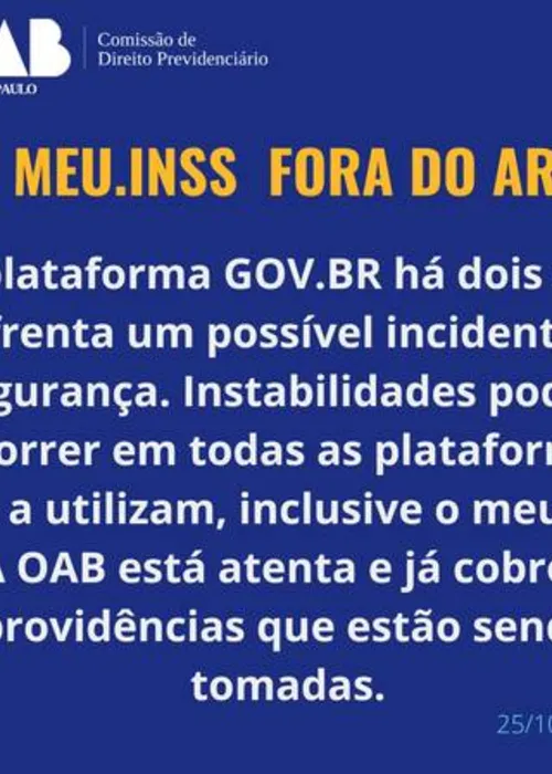 Comunicado da OAB