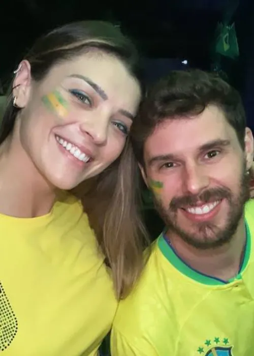 Rosamaria e Bruno Rezende estão assistindo aos jogos na Itália