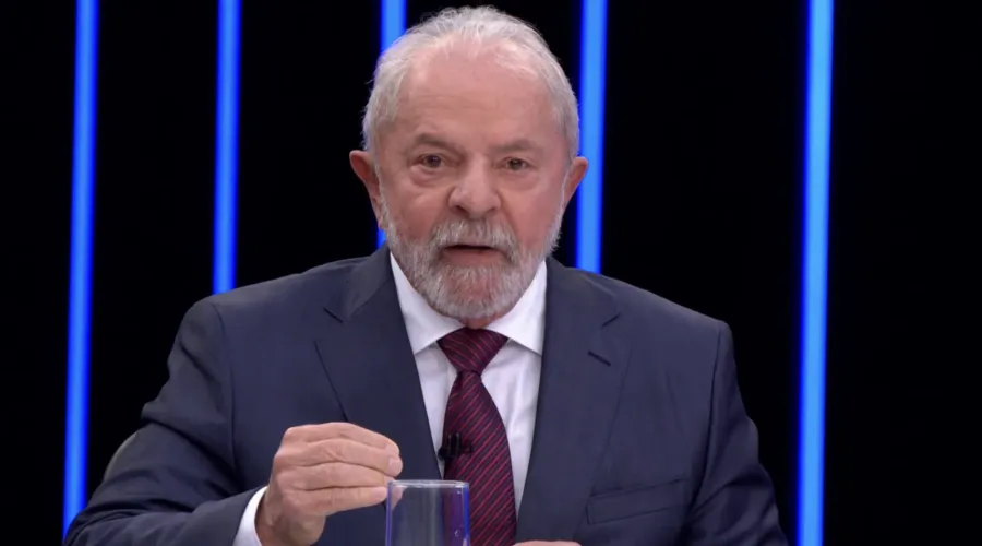 Lula durante a entrevista no JN