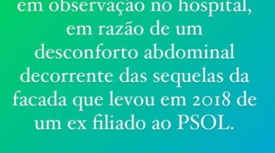 Ex-primeira-dama divulgou quadro clínico de Bolsonaro
