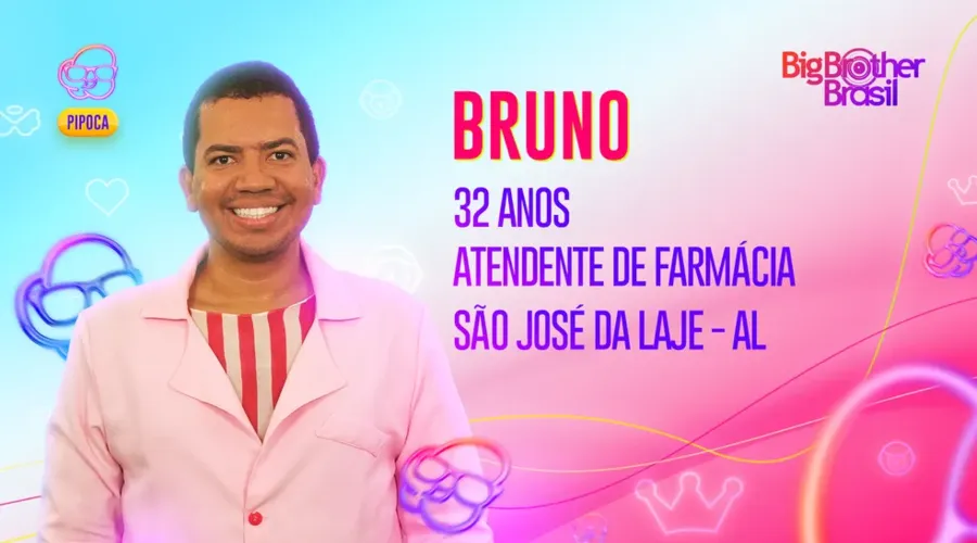 Bruno Nogueira é atendente de farmácia