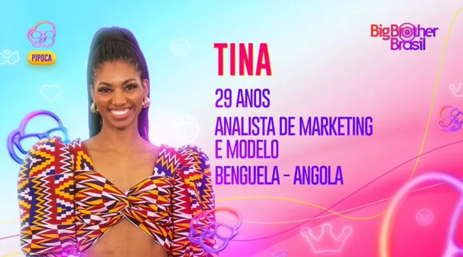 Tina nasceu em Angola e é modelo e analista de marketing