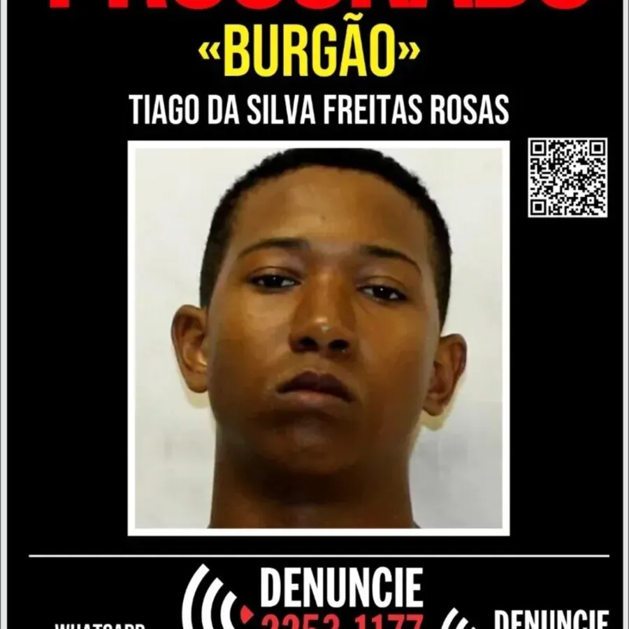 Tiago, principal acusado do crime, já possui passagens por crimes como tráfico de drogas