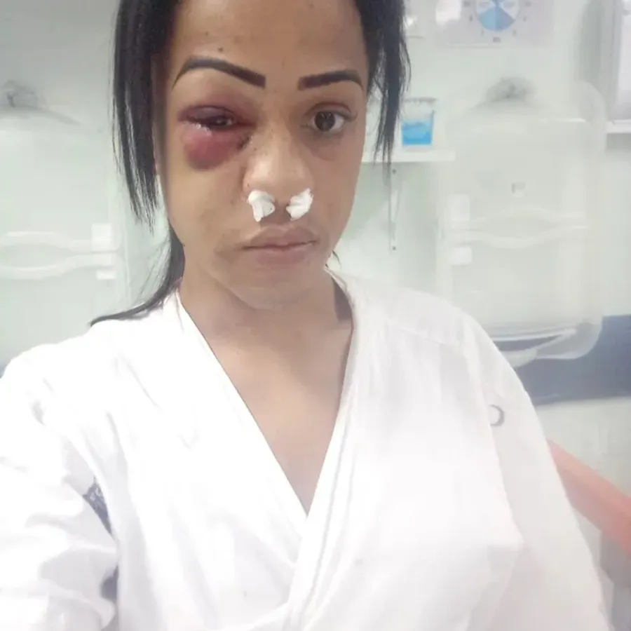 Nicole foi agredida neste último sábado (19)