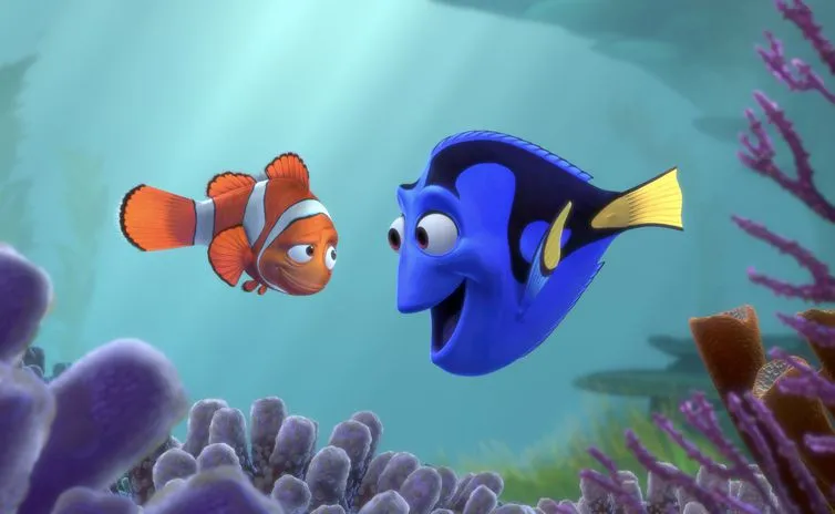 Cena do filme Procurando Nemo, apresentado na mostra A Magia dos Pixels, no CCBB RJ