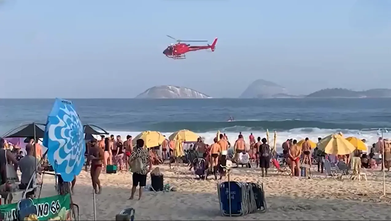 Menino desapareceu após ser levado por onda em praia de Ipanema