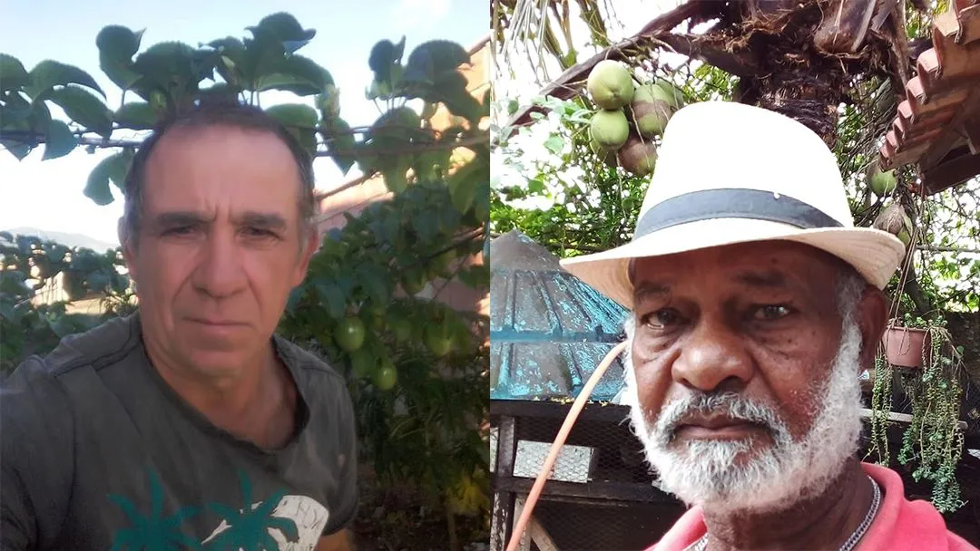 (À esquerda) Francisco Antônio Peres Sampaio tinha 55 anos; (À direita) Torquato José Delfino tinha 71 anos