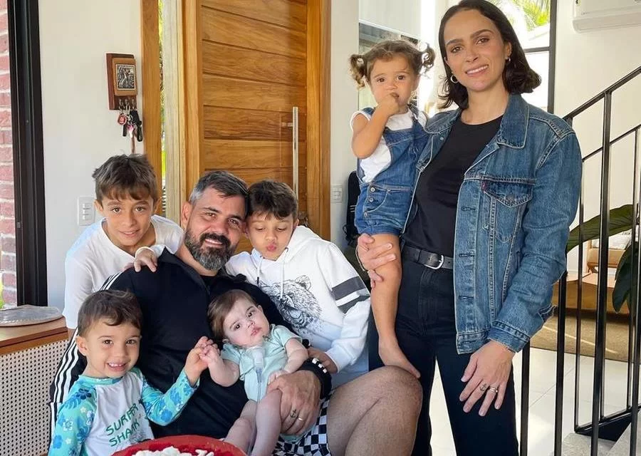 Letícia está esperando seu sexto filho com Juliano Cazarré