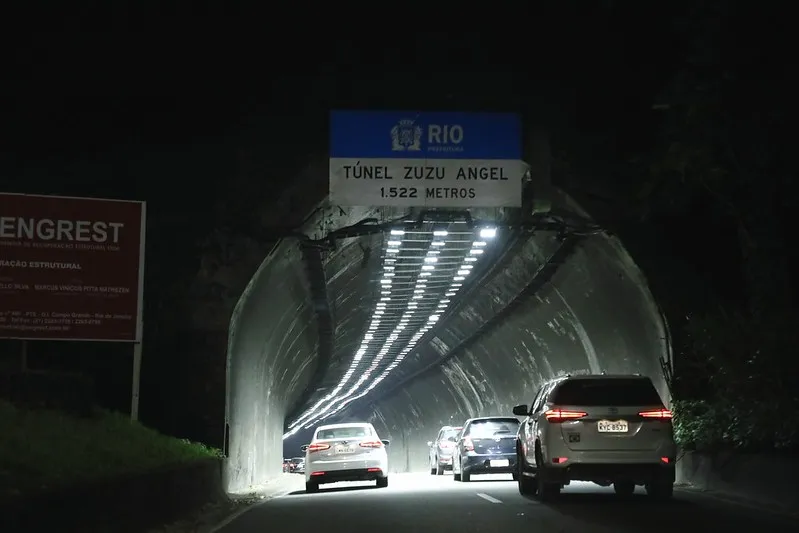 O Túnel Zuzu Angel será fechado mais tarde para obras de revitalização