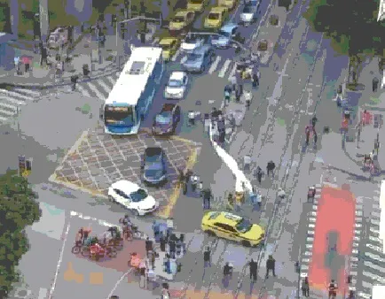 O tumulto deu um nó no trânsito do Centro do Rio