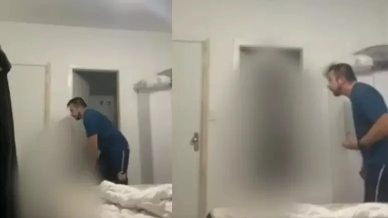 Em vídeo, o juiz aparece agredindo e xingando a sua esposa