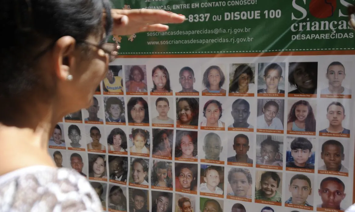 Os dados são do  Sistema Nacional de Localização e Identificação de Desaparecidos