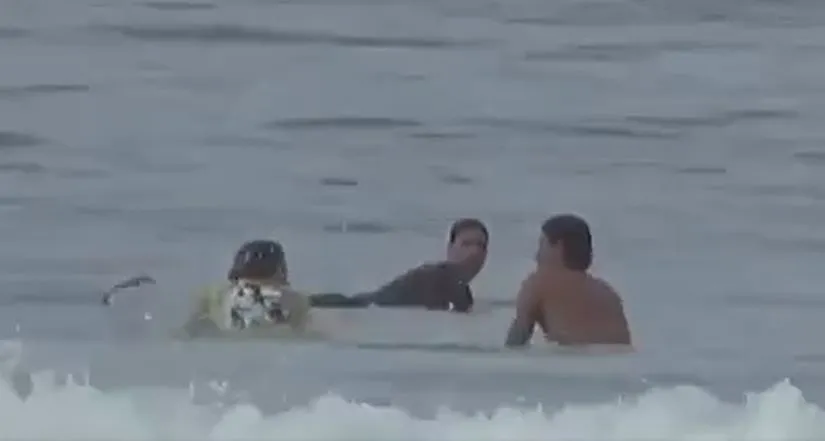 JP Azevedo deu um soco na surfista norte-americana Sara Taylor