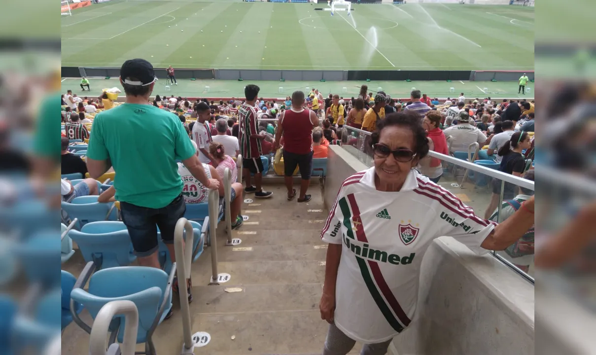 Yone Salles acompanha o Fluminense desde criança
