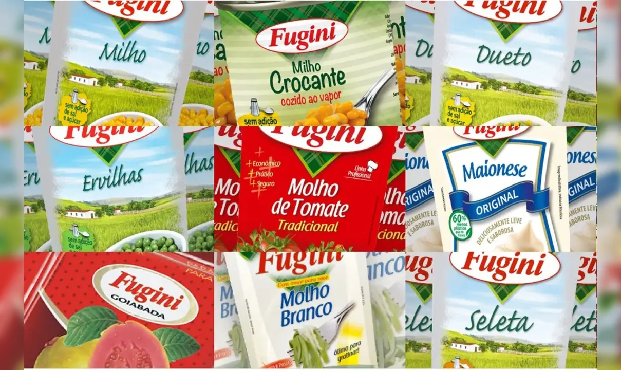 A Fugini produz molhos de tomate, conservas vegetais, maionese e mostarda