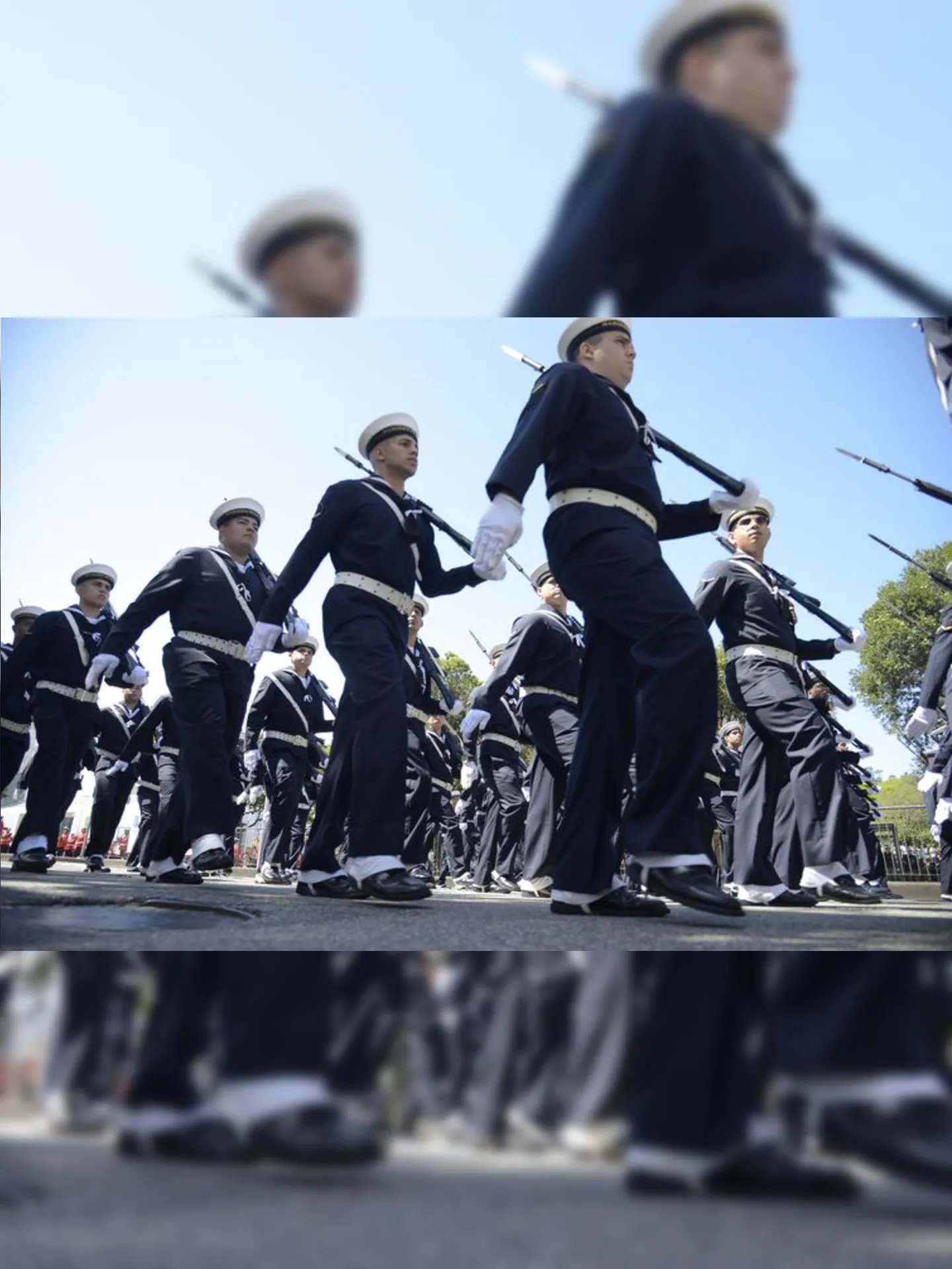 Desfile teve a participação do Exército Brasileiro, da Marinha do Brasil, da Força Aérea Brasileira, entre outros