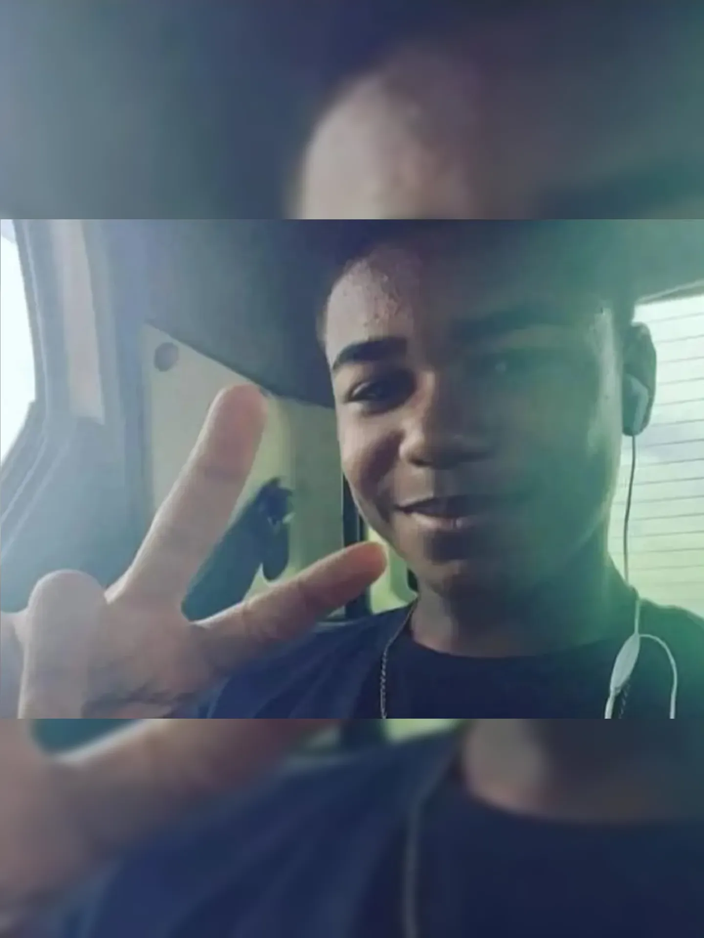 Brayan dos Santos, de 16 anos, foi atingido nas costas