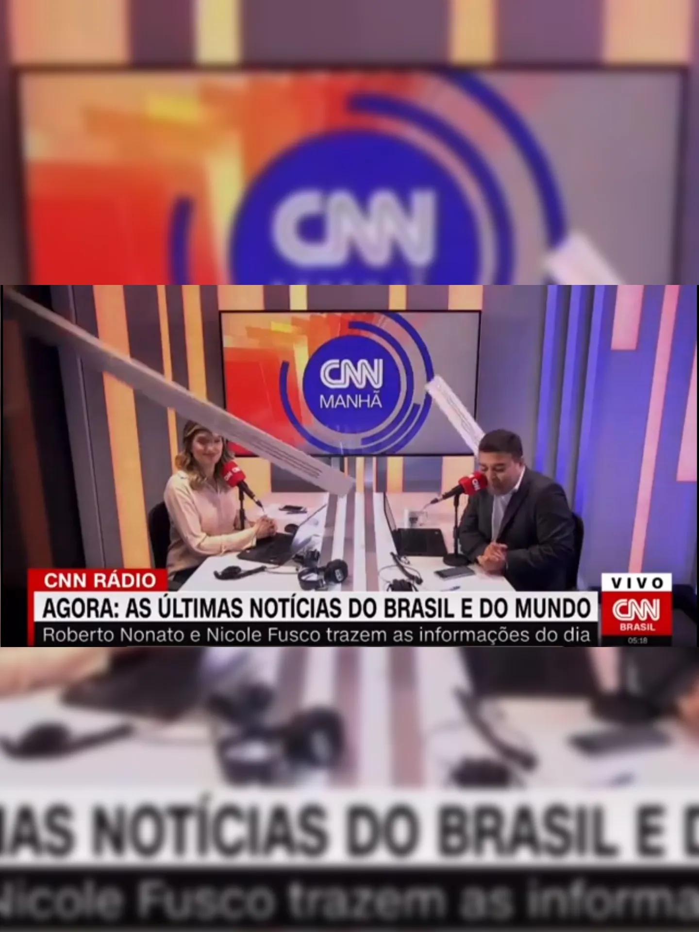 Imagem ilustrativa da imagem Teto desaba durante ao vivo e atinge jornalista da CNN; veja vídeo
