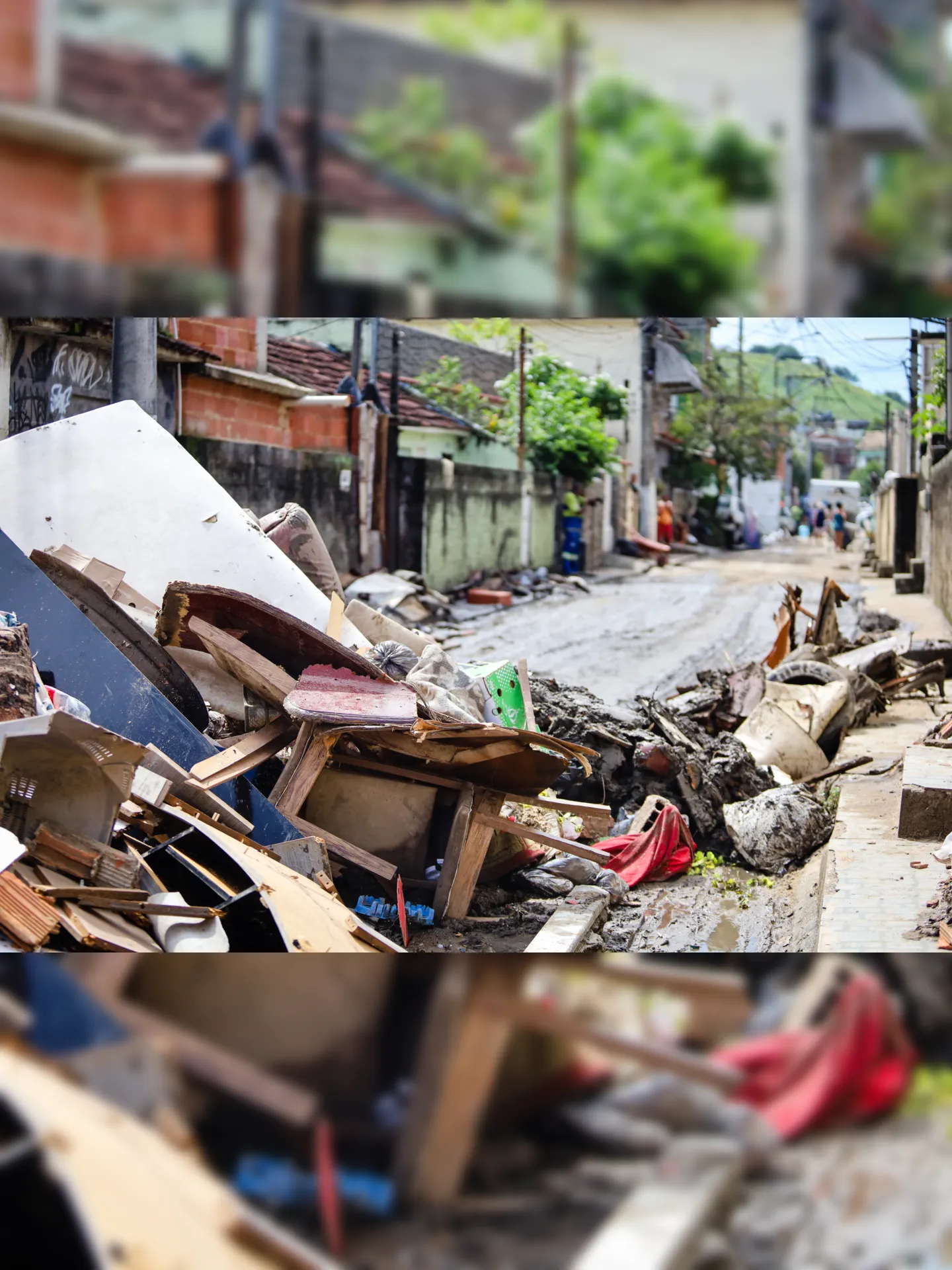 No local, muitos moradores perderam móveis e eletrodomésticos