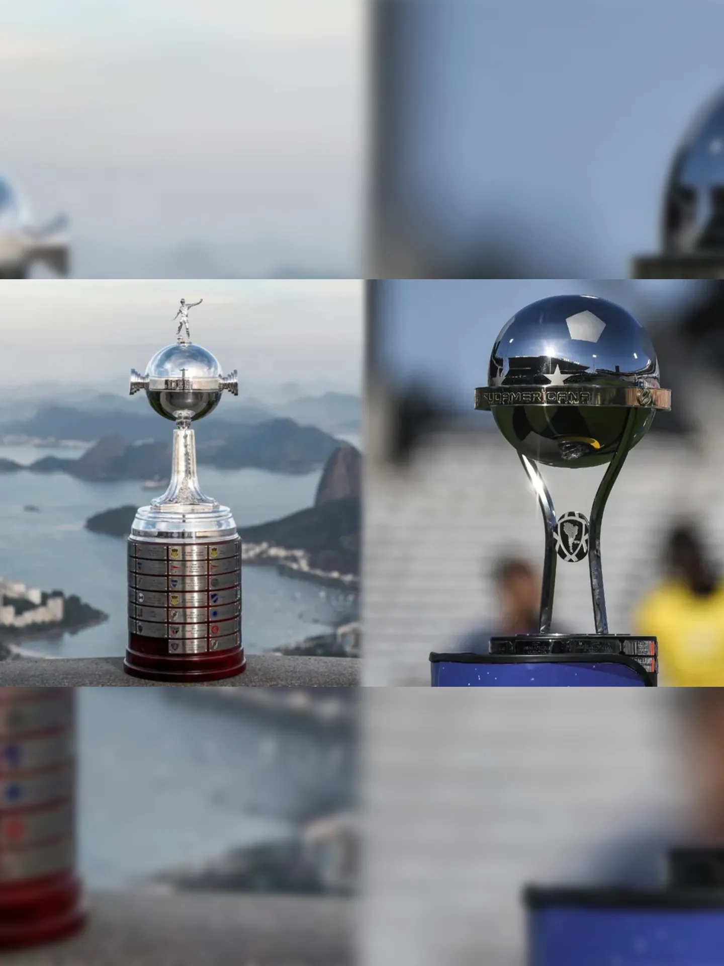 Taças da Libertadores e da Sul-Americana