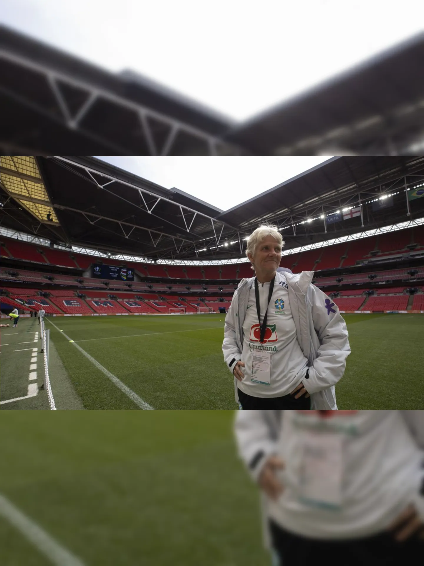 Pia Sundhage em Wembley: nostalgia