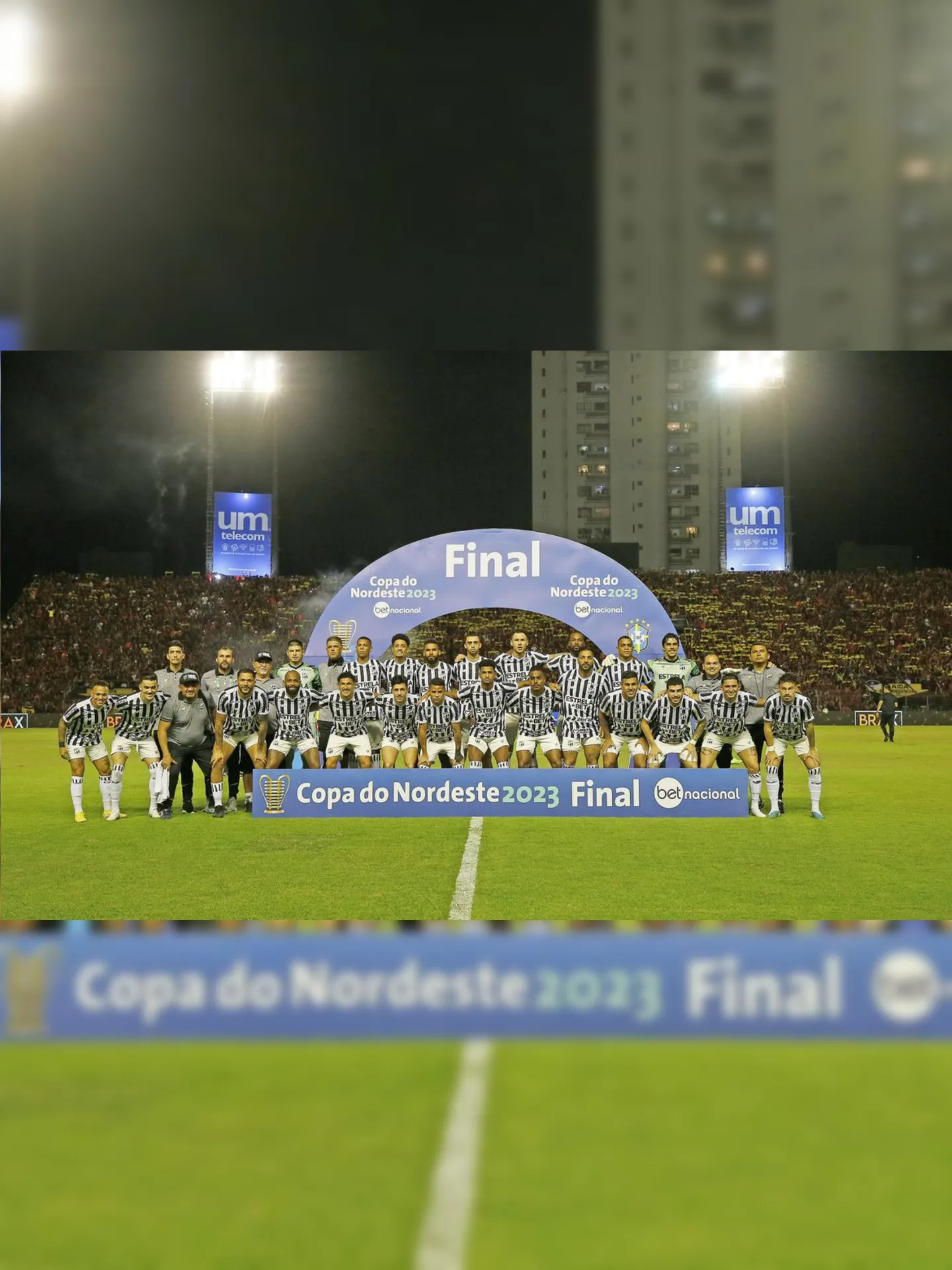 O título ficou com o Vozão, que, na ida da final, triunfou por 2 a 1 no estádio do Castelão