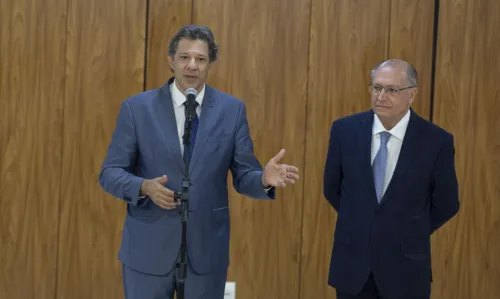 O ministro Haddad e vice-presidente Alckmin apresentaram a novidade