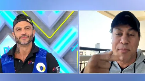 Kleber Bambam discutiu com Popó ao vivo durante programa de TV