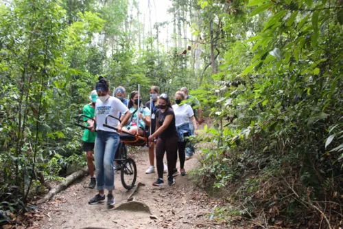 Tour sem barreiras acontece na Trilha do Morro das Andorinhas