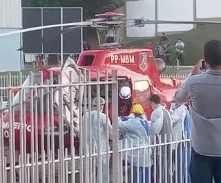 Corpo de Bombeiros fez resgate por meio de dois helicópteros