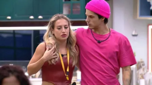 O casal ficou junto nesta primeira semana de BBB