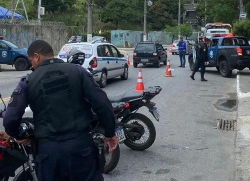 Secretaria de Transportes realizou ação integrada na Rua Dr. Porciúncula