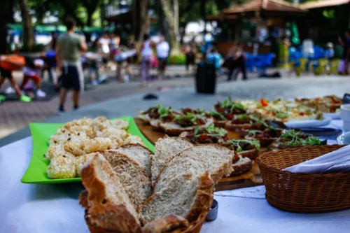 Participantes ainda puderam se deliciar com alimentação saudável