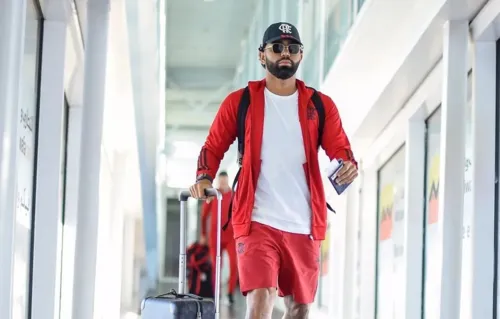 Gabi chega ao Marrocos sendo a esperança de gols do Rubro-Negro