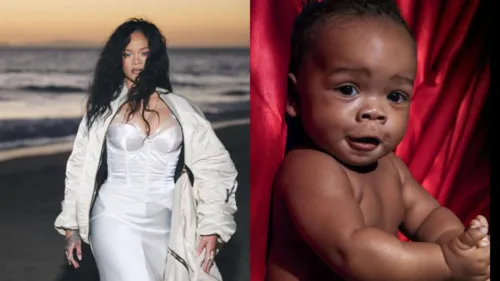 Rihanna ainda não divulgou o nome do seu primeiro filho