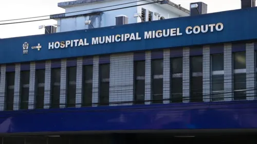 Ela está no Hospital Miguel Couto