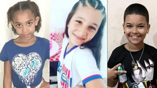 Rafaelly (à esquerda), Maria Eduarda e Juan (à direita) foram mortas entre janeiro e fevereiro